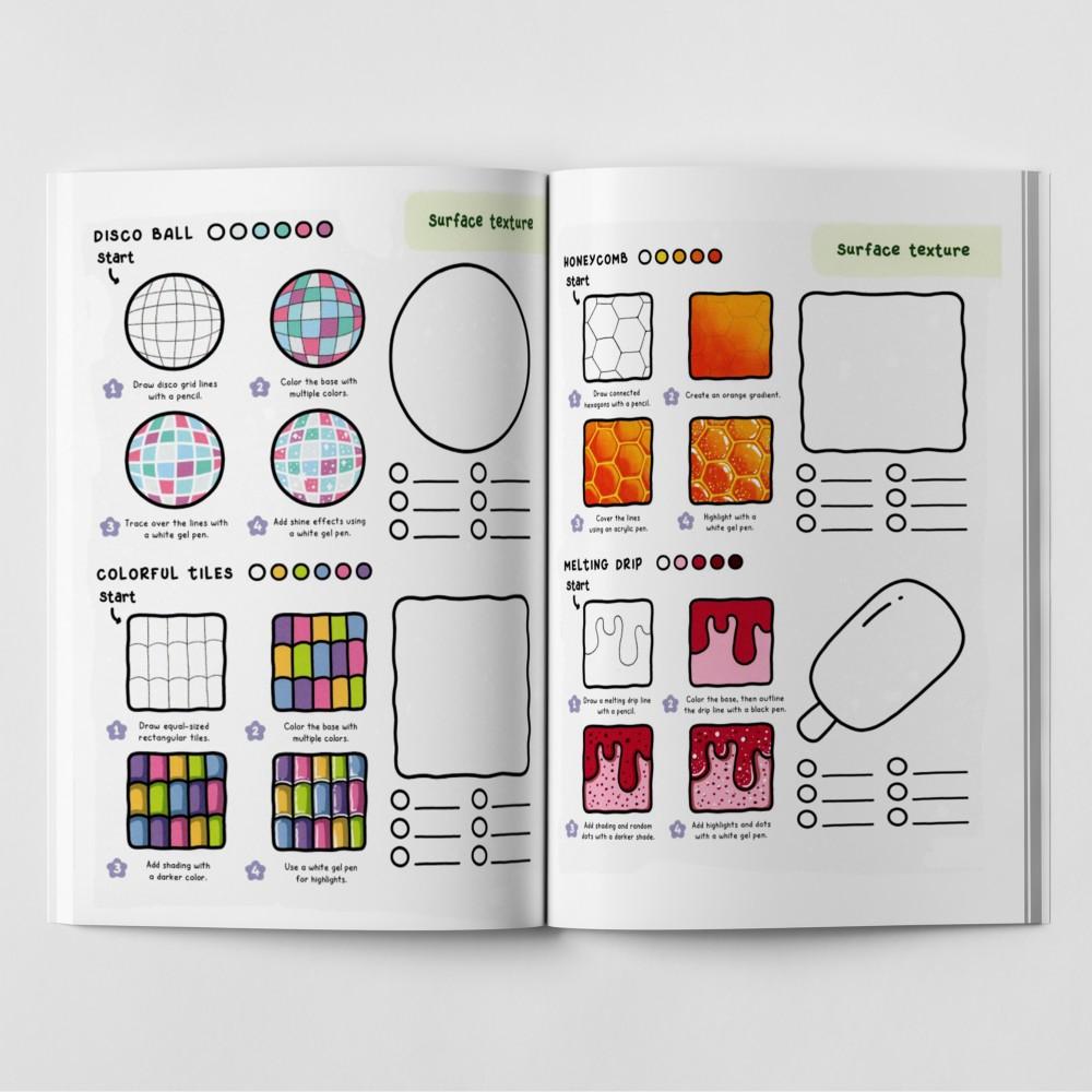 Pattern Design All-in-One Notebook - Artistic Guide & Multi-Use Drawing Composition Notebook for Creative Development Watercolor Workbook