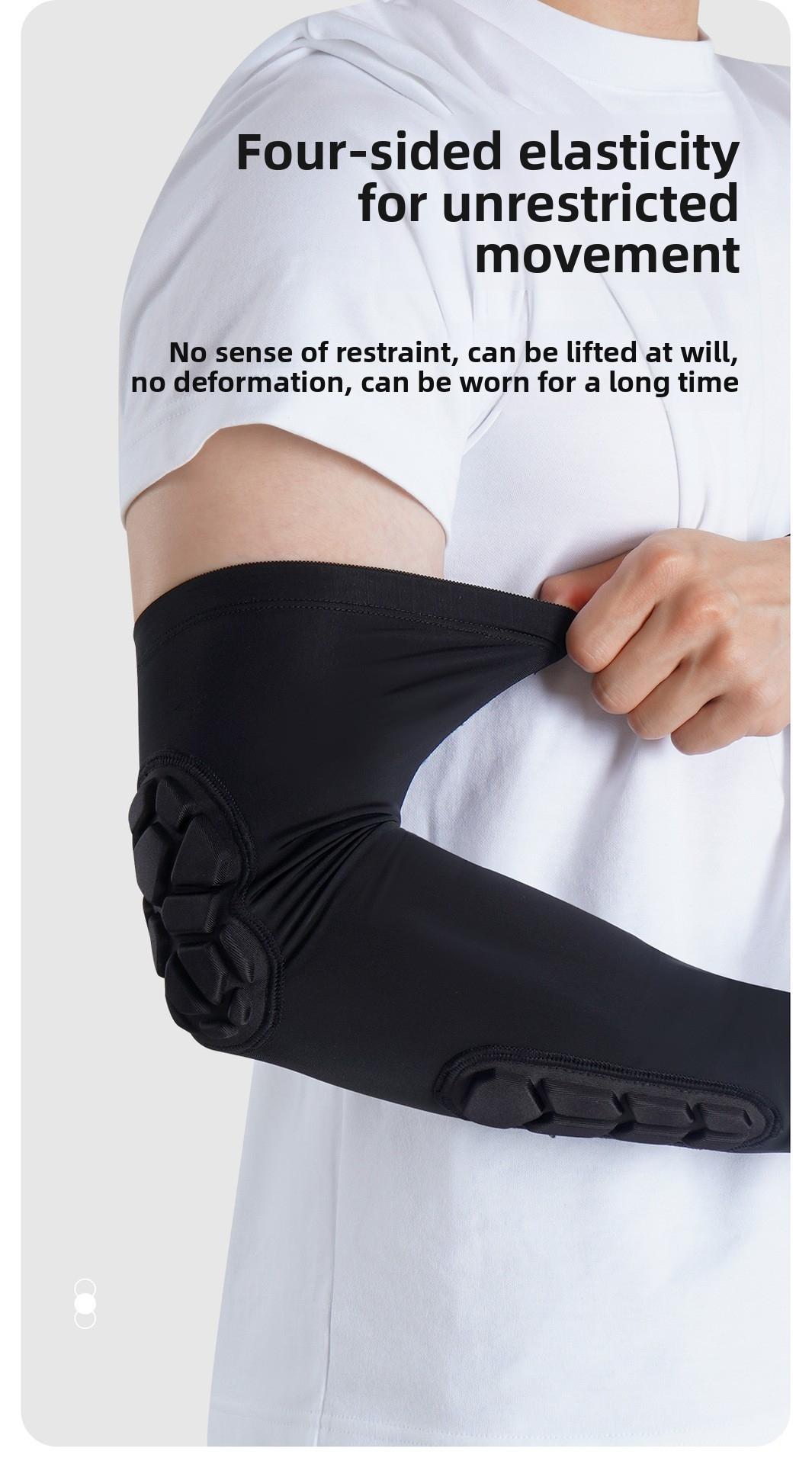 Adjustable Knee And Elbow Protector Set With Honeycomb Shock Absorption For Men Suitable For Basketball Soccer Running Cycling Fitness Dancing Shooting And All Ball Games Durable Breathable Support Gear For Training Competition And Daily Sports Use