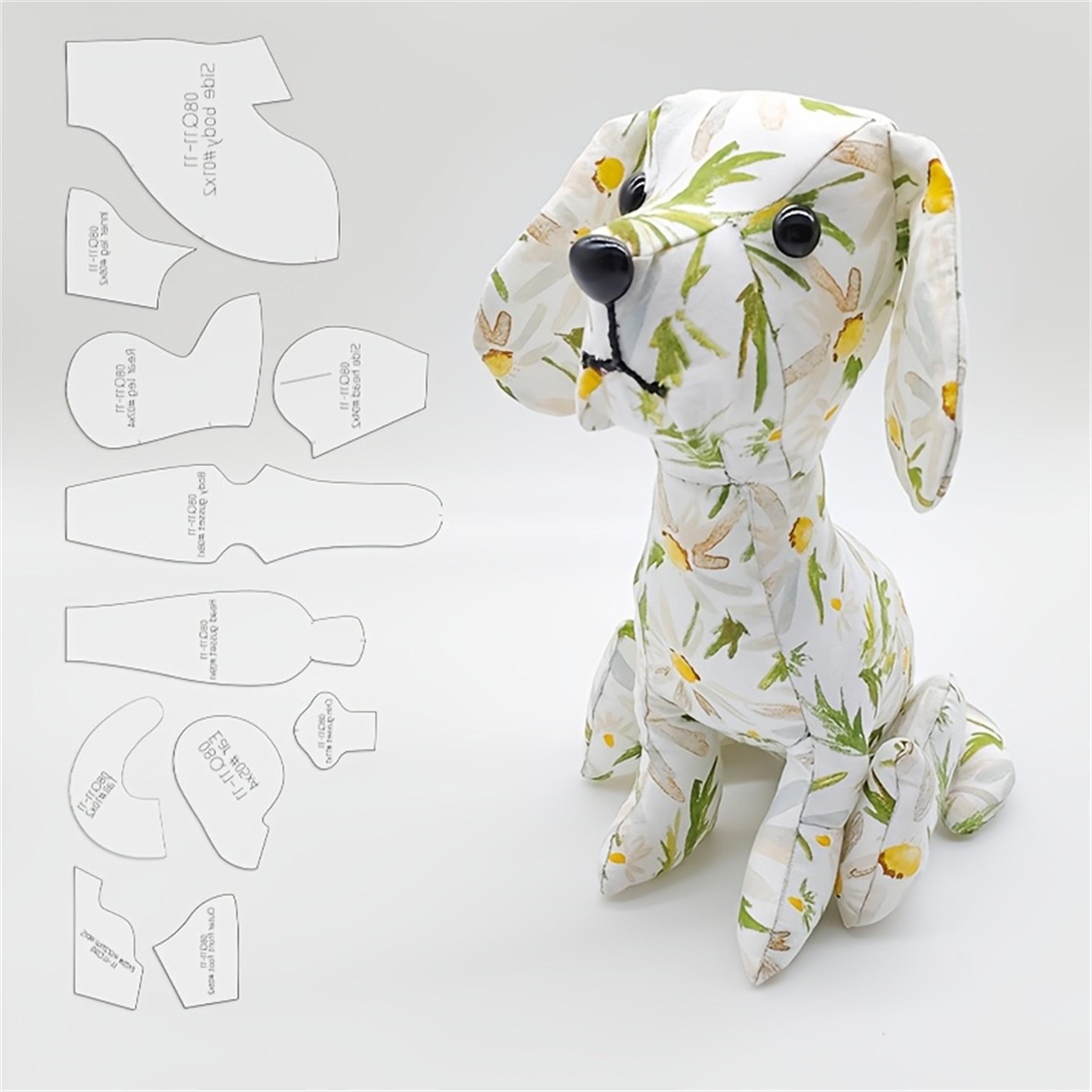 11pcs Beagle Dog Making PET Templates DIY Dog Shape Pattern Quilting Stencils Handcrafted Sewing Tool Stencil Handmade Decoration Birthday Holiday Gift