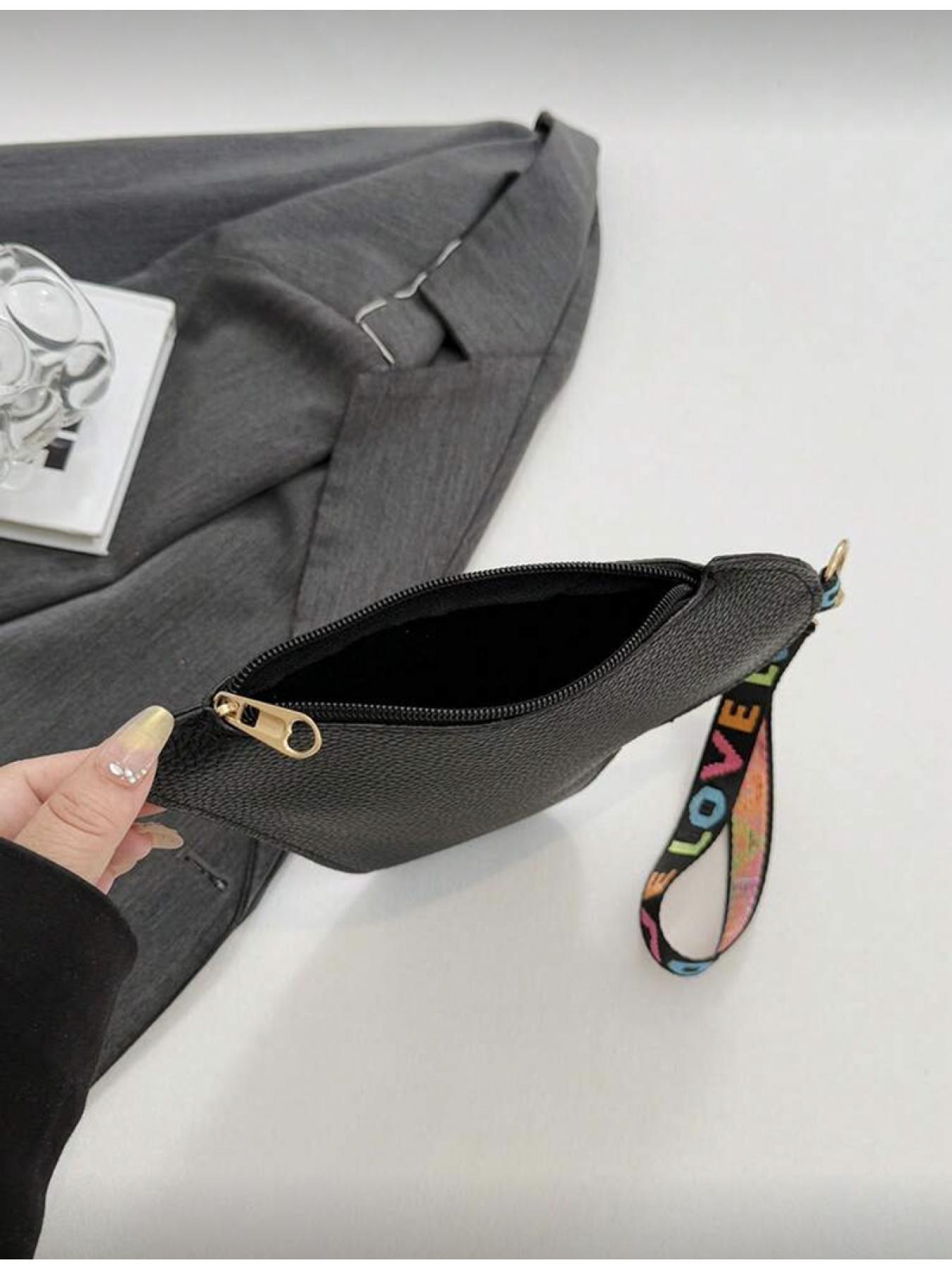 Women's Fashion Personalized Heart Shaped Solid Color PU Leather Mini Handbag Elegant Coin Wallet Retro Daily Work Commuter Wallet Handbag Chic Handbag Vintage Chic Purse