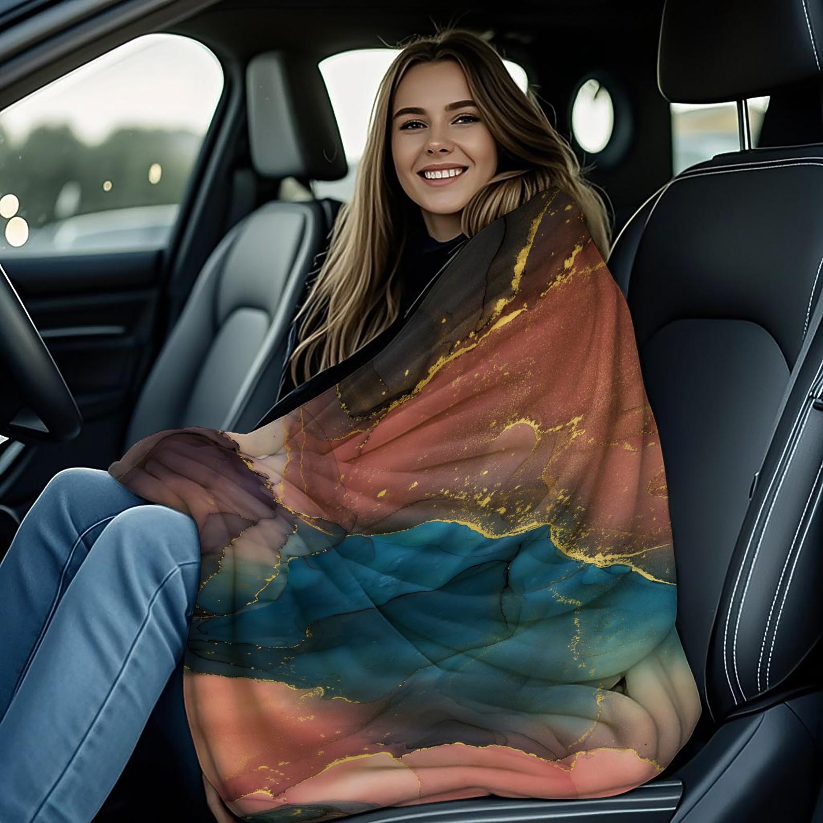 Marble Ink Print Blanket, Soft Warm Breathable Comfortable Skin-Friendly, Multiple Styles Available, Suitable for All Ages, Sofa Bed Use, Ideal Gift