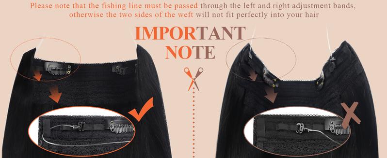 Sunny Fish Line Hair Extensions Remy  Invisible Human hair for Natural Look  Easy To Style Soft  #TikTokShopBlackFriday