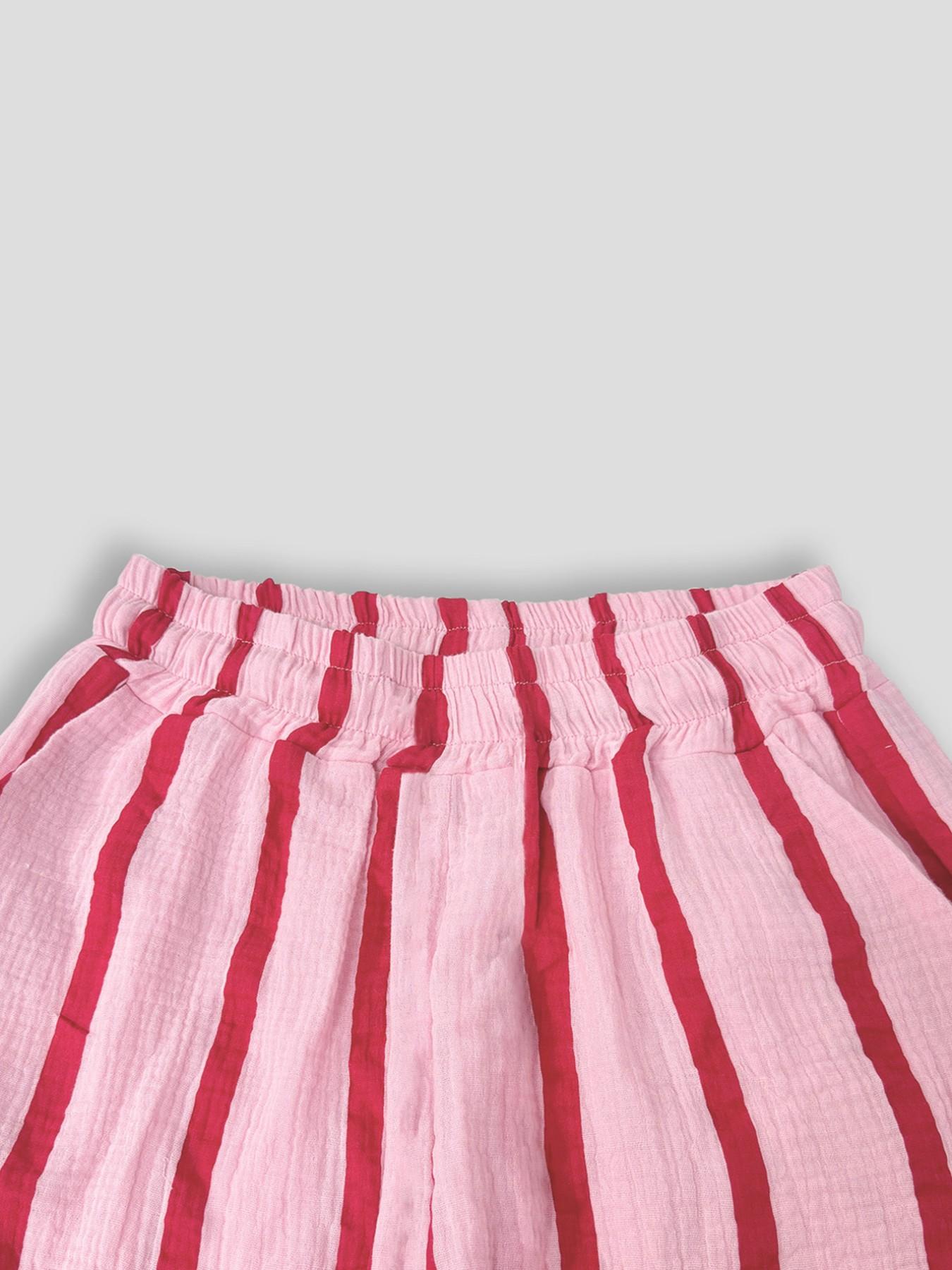 Women's Summer Long Pants Trouser, Breathable Striped Wide Leg, Multiple Colors Available, Elegant Loose-Fitting Style