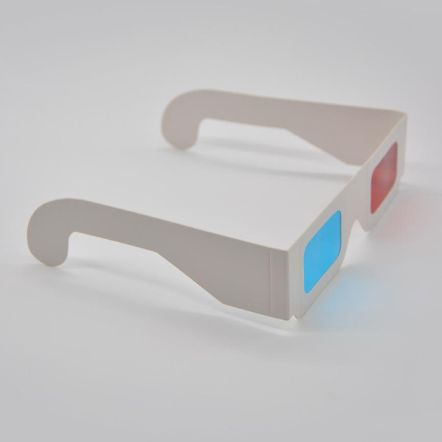 Creative Paper 3D Glasses with Blue Lenses, Special for Movie Viewing, Kids Party Photo Props, Fun and Unique Accessories