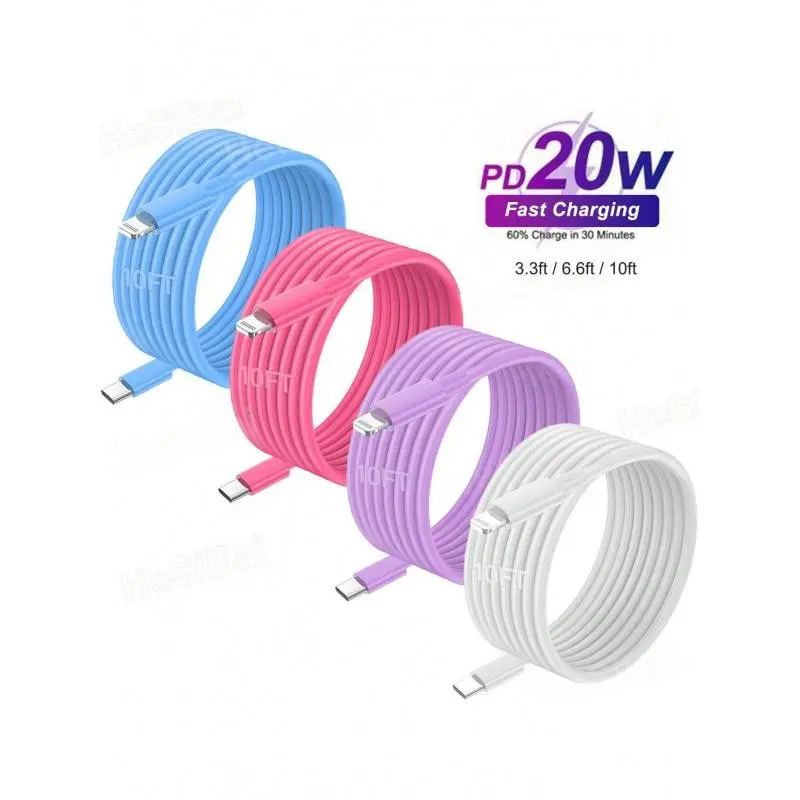 2pcs Apple Charging Cable, USB-C to Lightning, Fast Charging & Data Sync, Compatible with iPhone 14/13/12/11, iPad, 1m/2m