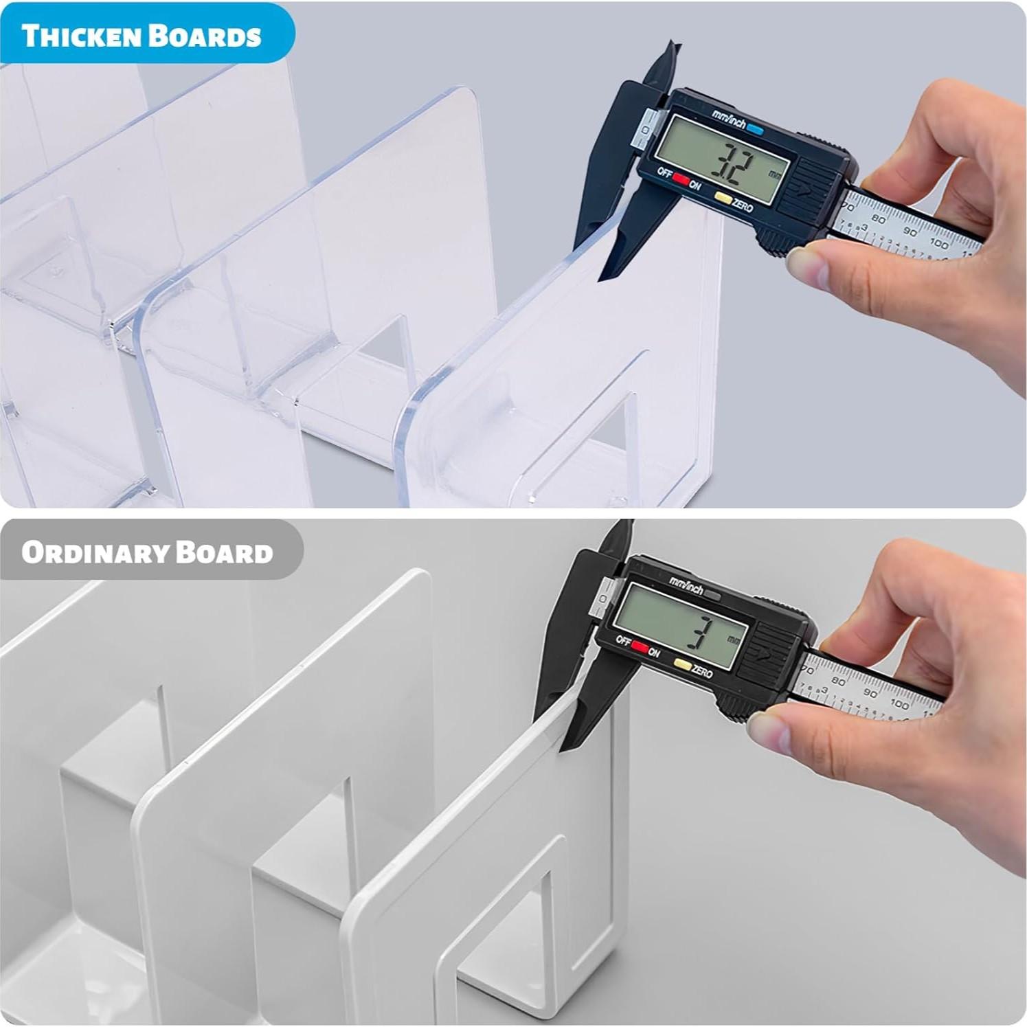 2-Pack Transparent 4-Compartment Bag Organizer, Closet Divider for Handbags, Scarves, Ties, Rack Storage Solution, Essential Wardrobe Accessory