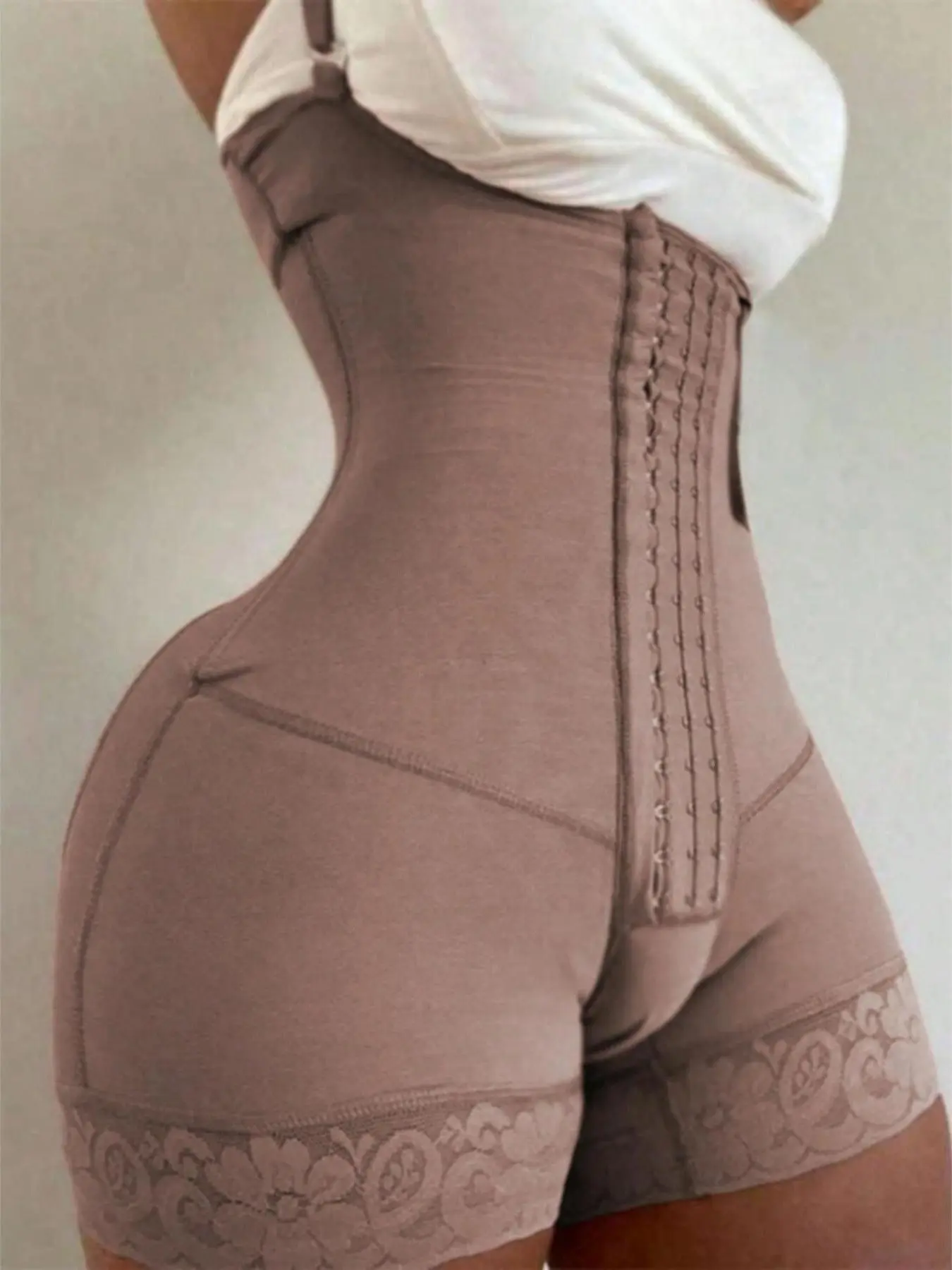 Women's Breathable and Comfortable Colombian Shapewear Underwear Bottoms, Butt-Lifting Firm Tummy-Control Curves Slimming Corset Shorts with Lace Anti-Slip Strip, Fajas for Training and Sports Faja Colombiana