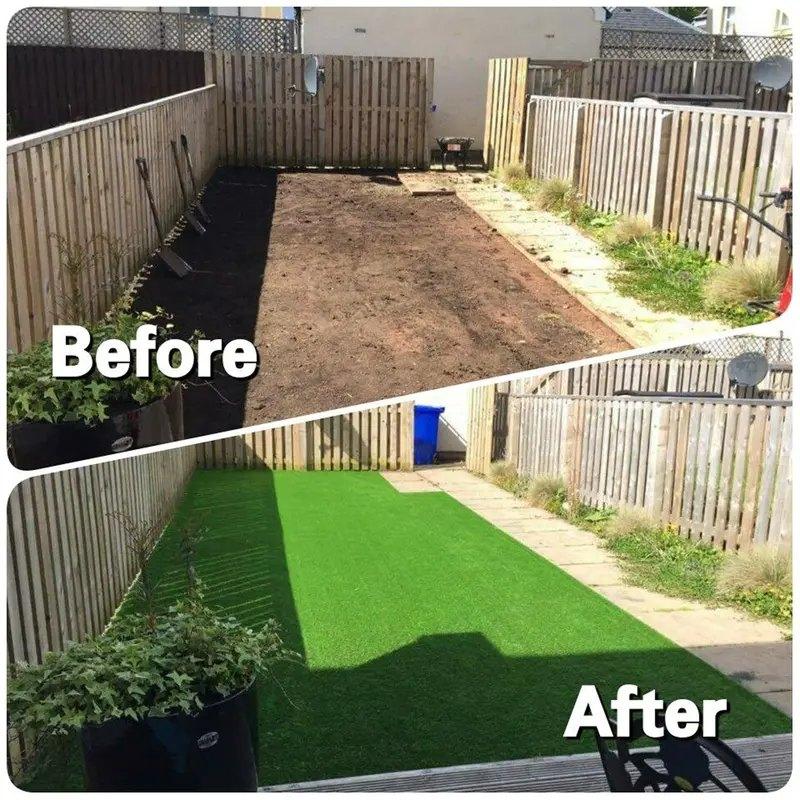 Artificial Grass Tiles Interlocking Turf Squares Deck 36 Pack -12"x12" Indoor Outdoor Faux Grass Rug with Drainage Holes-Fake Grass Tiles Self-draining for Garden Lawn Landscape Balcony Decoration