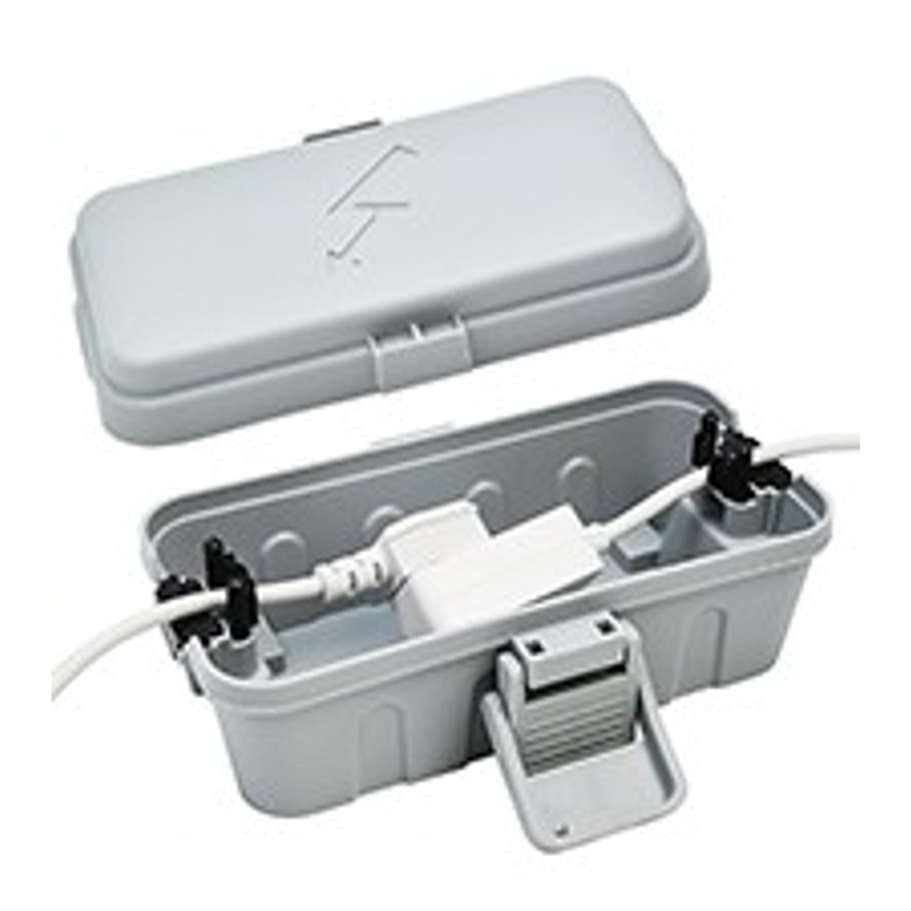 Large Outdoor Electrical Box(12.5x8.5x5inch),IP54 Waterproof Outdoor Outlet Covers,Weatherproof Extension Cord Covers Protect Outlet,Plug,Timer,Power Strip,Holiday Light,Grey