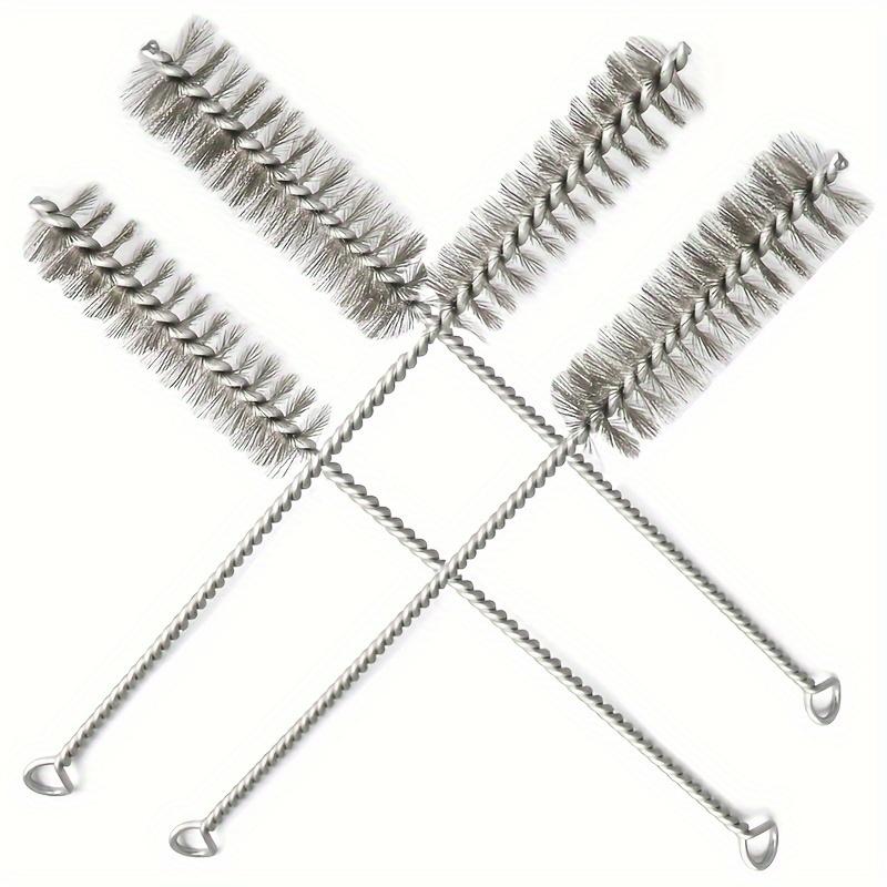 Line pipe brush, pipe cleaning brush, thread rotating tool, cleaning and rust removal tool