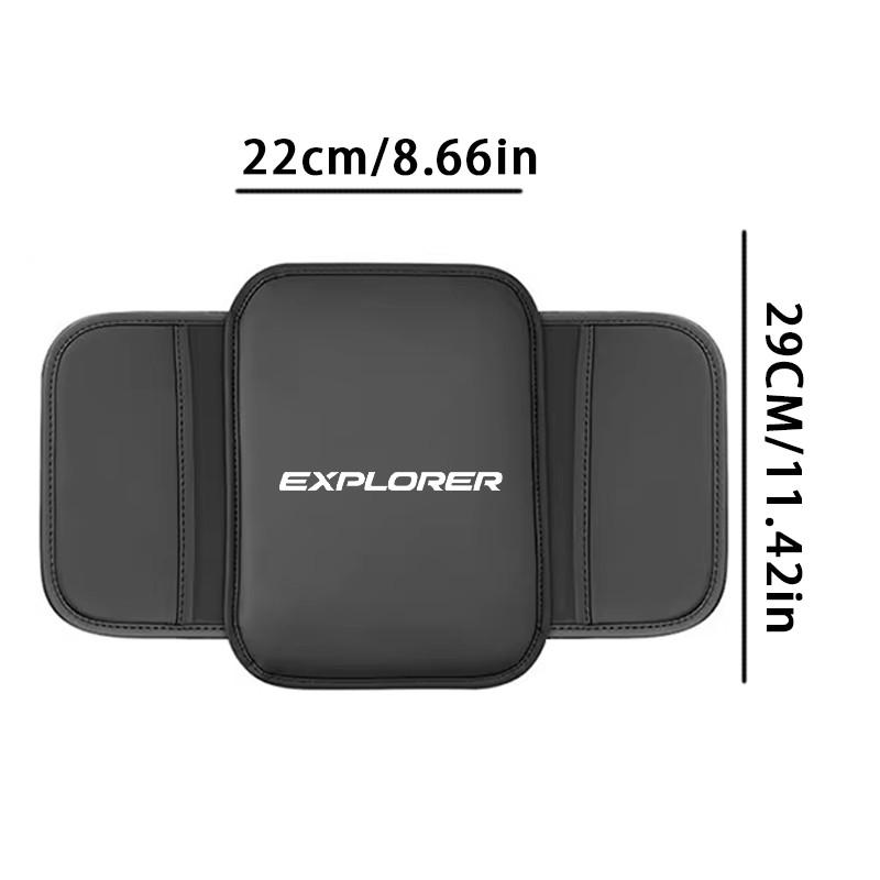 Ford Explorer Center Console Protective Pad, PU Leather, Stain & Wear Resistant, Easy Install, Suitable for Men & Women, Car Supplies, 1pc