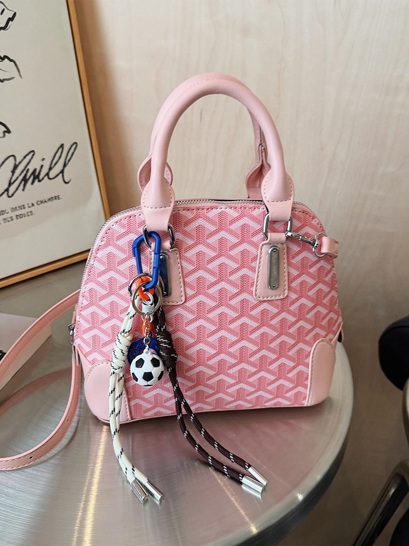 Elegant Wave Pattern Shell Bag, Classic Handbag for Women, Hobo Shoulder Bag, Fashionable Crossbody Shoulder Bag, All Season Casual Style, Crossbody Purse, Pu Tote Satchel