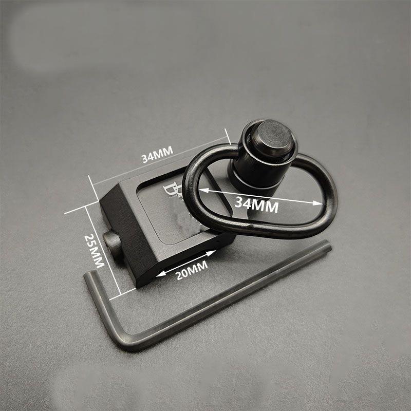 New High-quality DD Metal Quick Release Sling Buckle, Multi-function Single & Double Point Sling Strap Buckle for Outdoor Sports, Cameras, Bags, Molle Bag, Tactical Backpack Strap Loops