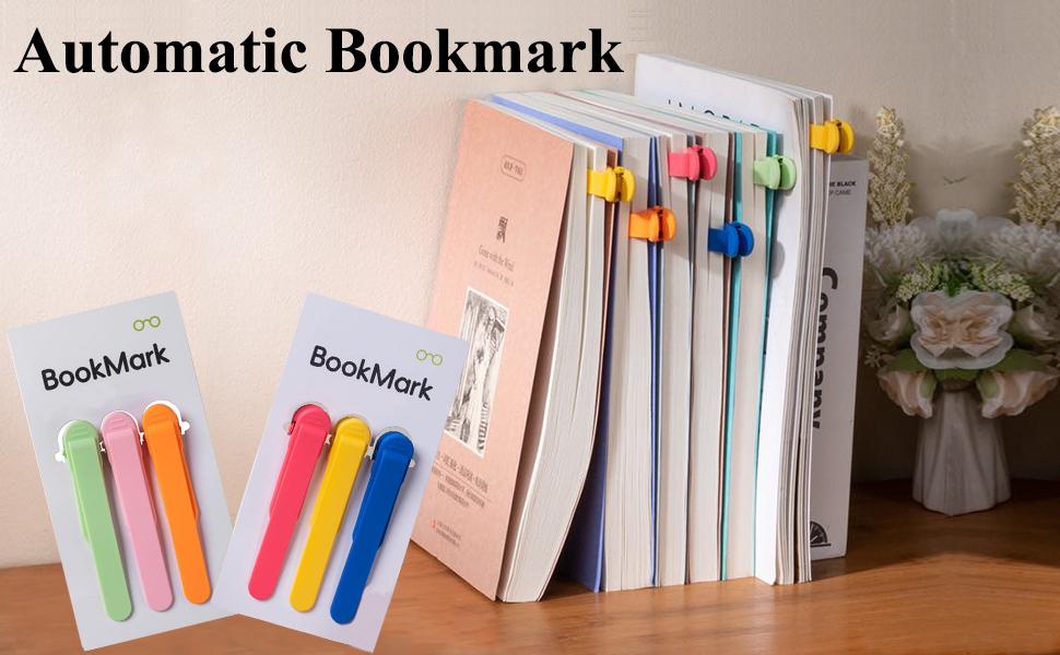 EasyClip Silicone Bookmark: Minimalist blankpage markers that automatically remember yourpage. Perfect Gift for Book Lovers