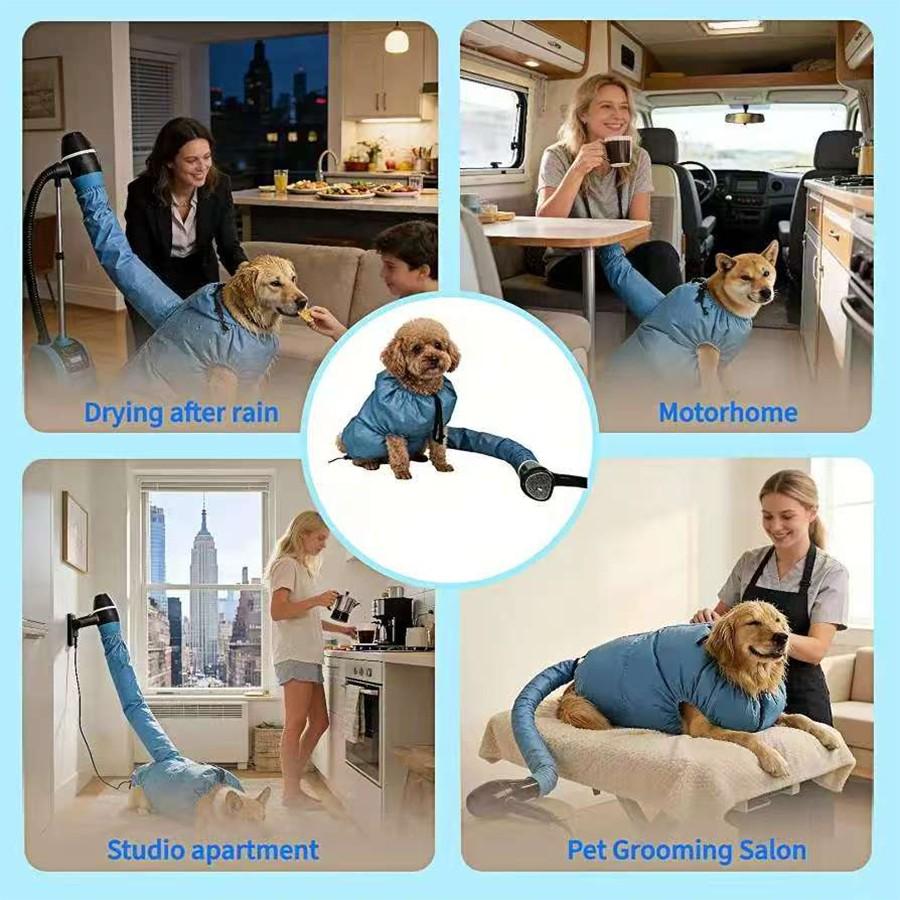 Pet Drying Bag for Cats and Dogs, Universal Bathing Hair Dryer, Pet Grooming Essentials, Efficient Fur Drying Solution, Hygiene