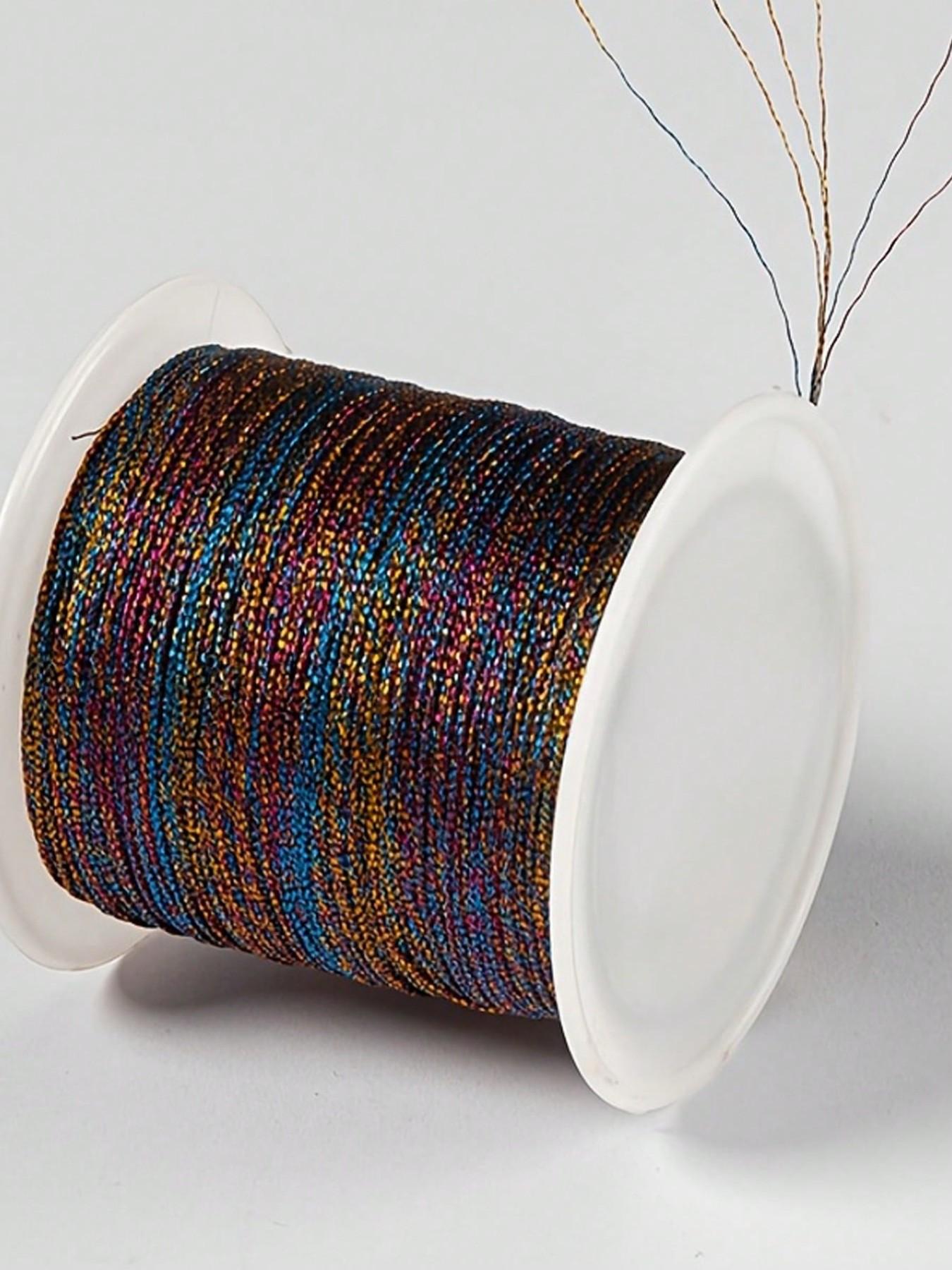 Gold/Silver Thread Macrame Cord Rope Braided String For Bracelet Necklace DIY Tassels Beading Shamballa String Jewelry Making