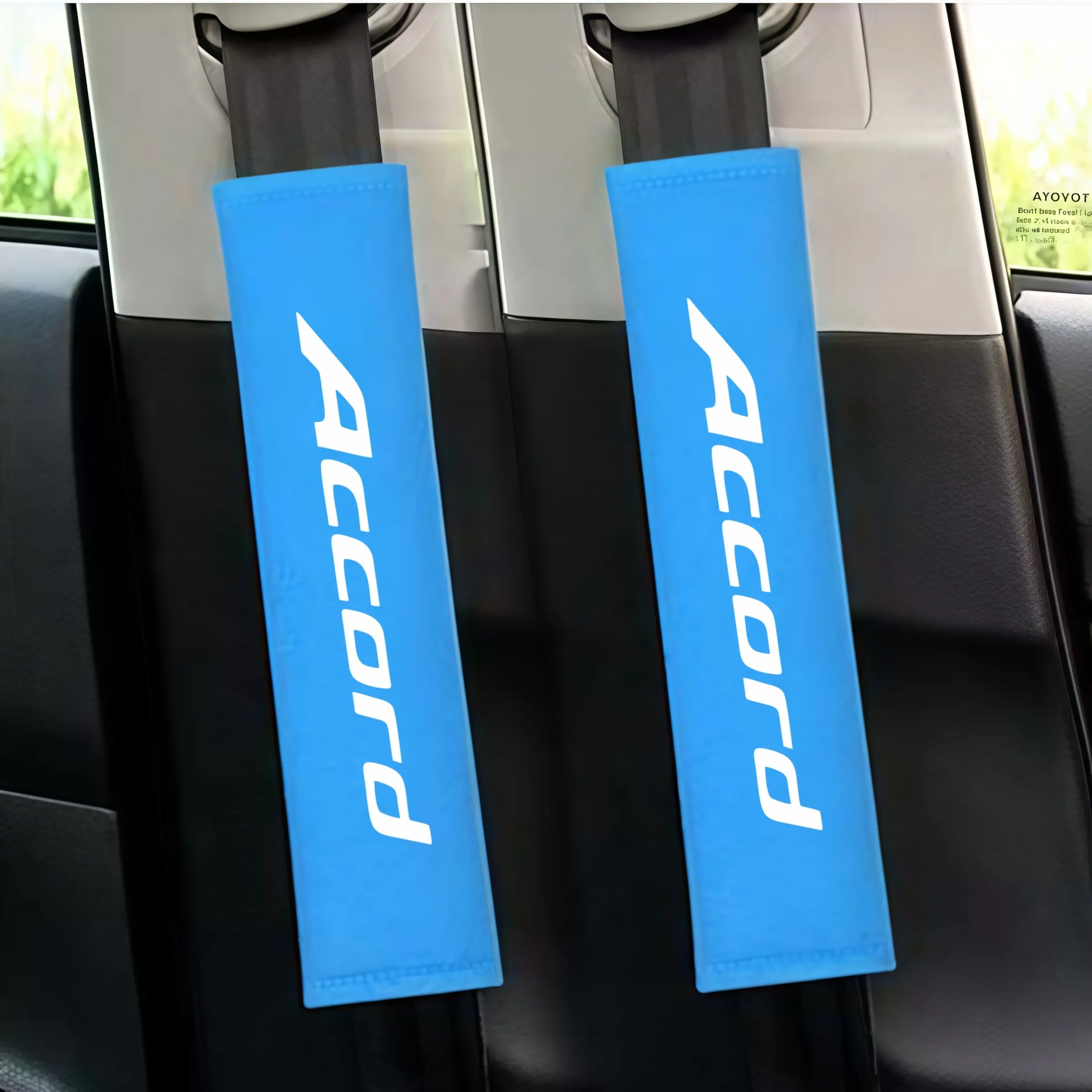 2pcs Car Seatbelt Shoulder Protectors, Simple High-End Design, Anti-Chafing, Suitable for Honda Accord, Universal Car Accessories, Auto Interior Accessories