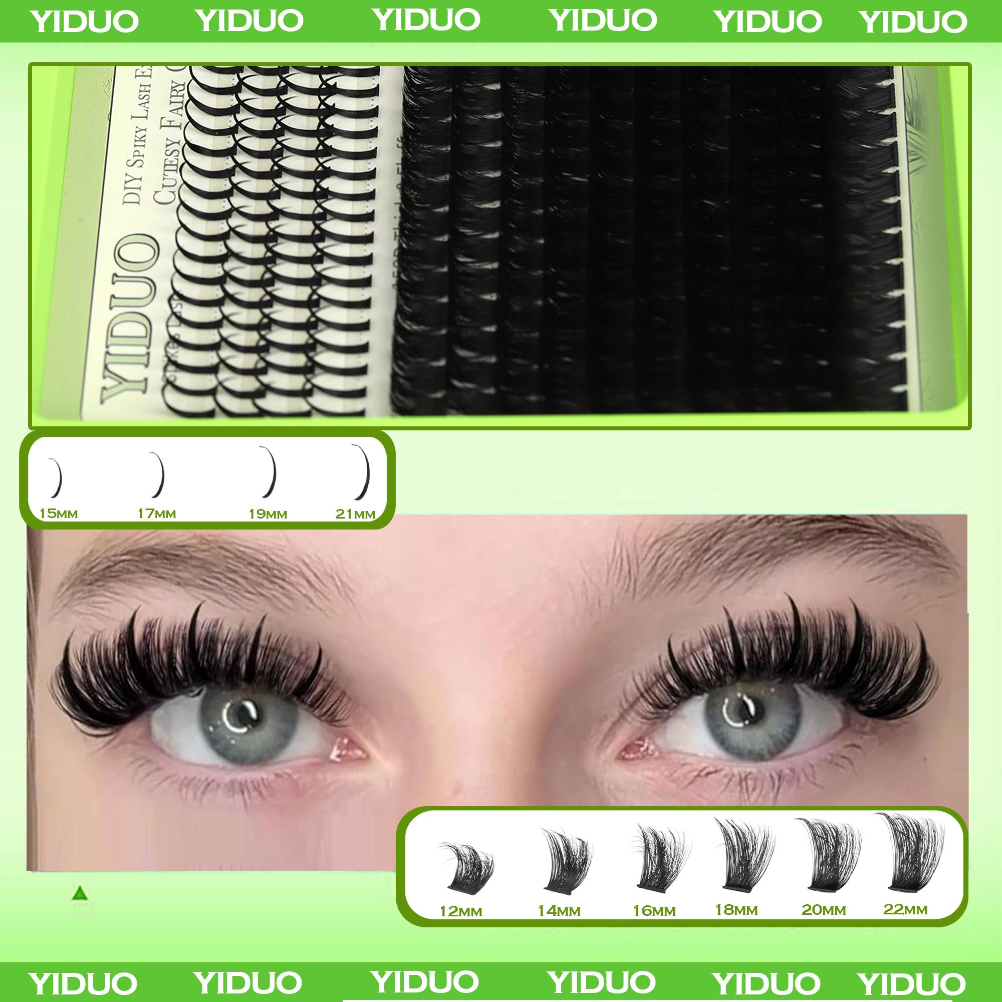 Curl Wispy Individual False Eyelash with Lash & Tweezers Kit, Natural Self Grafting Diy Segmented Eyelash, Makeup, Diy Eyelash Extensions