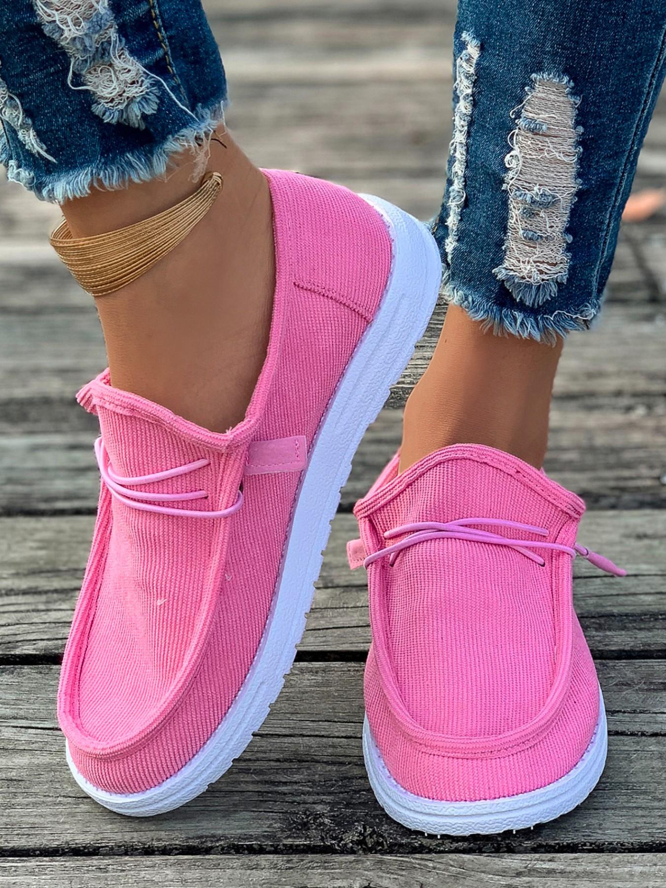 Women's Minimalist Casual Slip-On Shoes, Round Toe Flat Sole, Comfortable Versatile Footwear for Daily Wear, Perfect for Everyday Use