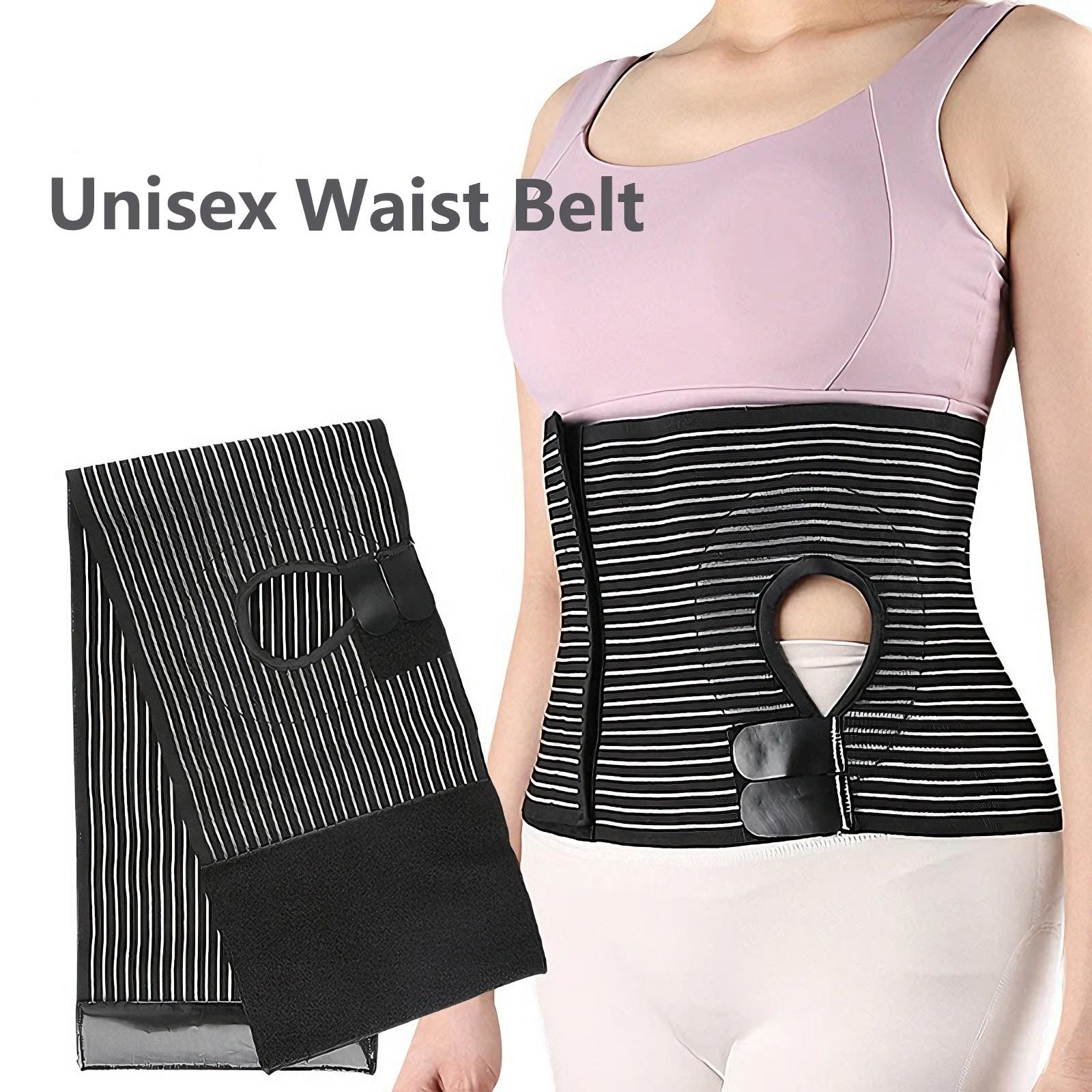 Ostomy Support Belt Adjustable Abdominal Binder for Colostomy Ileostomy Stoma Care, Elastic Waist Belt  Breathable Hernia Support Brace for Postoperative Care & Daily Comfort