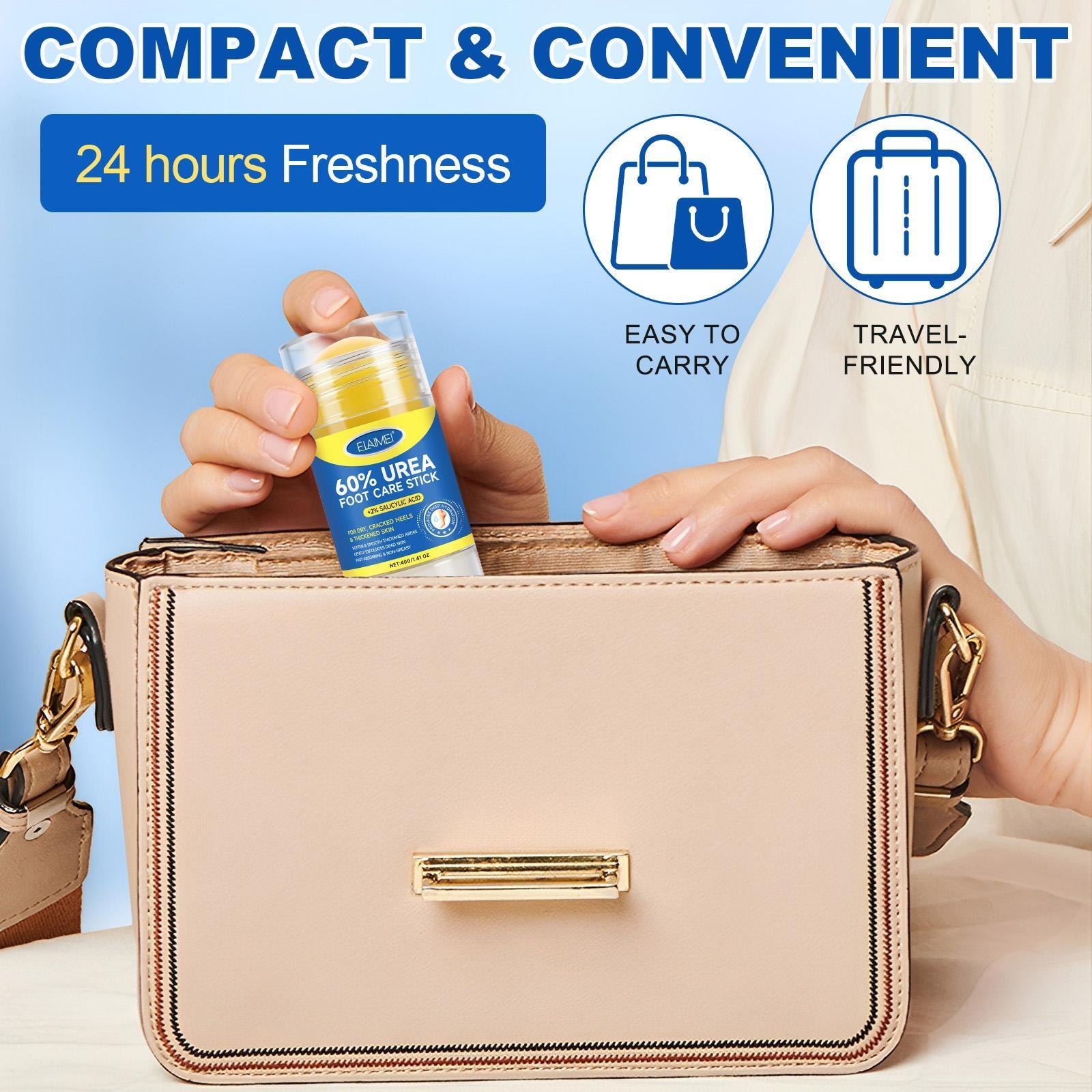 ELAIMEI Urea Care Stick, Hand and Foot Cream, Anti-Cracking Foot Cream, Moisturizing, Anti-Cracking, Softening and Nourishing Cream, suitable for dry, cracked feet, removes dead skin, and moisturizes dry skin