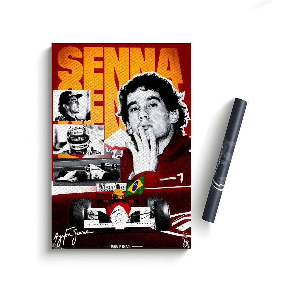 A-Ayrton S-Senna Classic Poster Bedroom Home Decor Art Poster Perfect Gift for Family and Friends