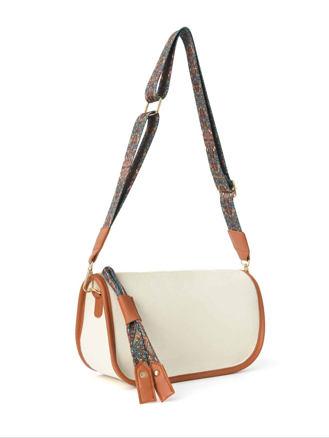 Large Capacity Patchwork Shoulder Bag, Hobo Bag for Commute, Women's Handbag, Crossbody Bag, Stylish and Practical Accessory