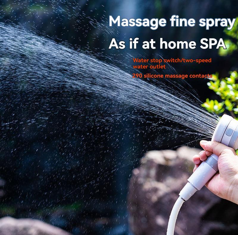 Portable shower, handheld electric shower, outdoor shower equipment for camping and hiking, pet cleaning, car washing, camping equipment, camping supplies, travel accessories, apartment shower tools Portable shower, handheld electric shower, outdoor shower equipment for camping and hiking, pet cleaning, car washing, camping equipment, camping supplies, travel accessories, apartment shower tools
