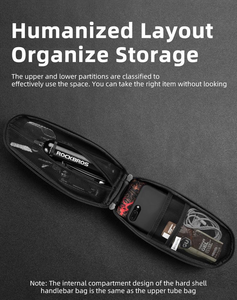 ROCKBROS Scooter Storage Bag Scooter Front Hanging Bag Waterproof Scooter handlebar Bag Folding Bike EVA Hard Shell Scooter Frame Bag ROCKBROS Scooter Storage Bag Scooter Front Hanging Bag Waterproof Scooter handlebar Bag Folding Bike EVA Hard Shell Scooter Frame Bag