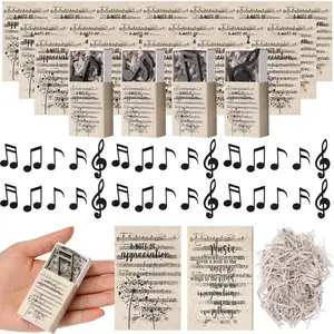 Motipuns 20 Sets Mini Music Note Refrigerator Magnets Bulk Music Choir Gifts for Team Staff Locker Cabinet Decor Birthday