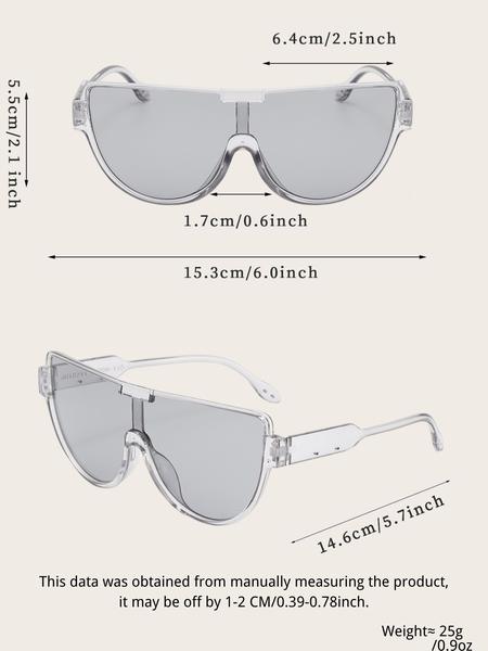 Unisex Simple Style Plain Color Sunglasses, Trendy Casual Sunglasses for Everyday Use, Fashion Accessories for Outdoor Activities