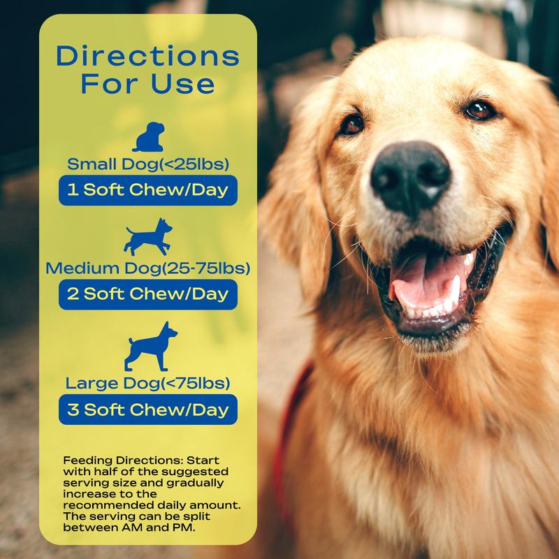 Yeast-Infection-Treatment for Dogs, Dog Ear&Skin Infection Relief, Natural Omega-3, Collagen, PAU D’Arco & More, Dog Vitamins for Itchy Skin