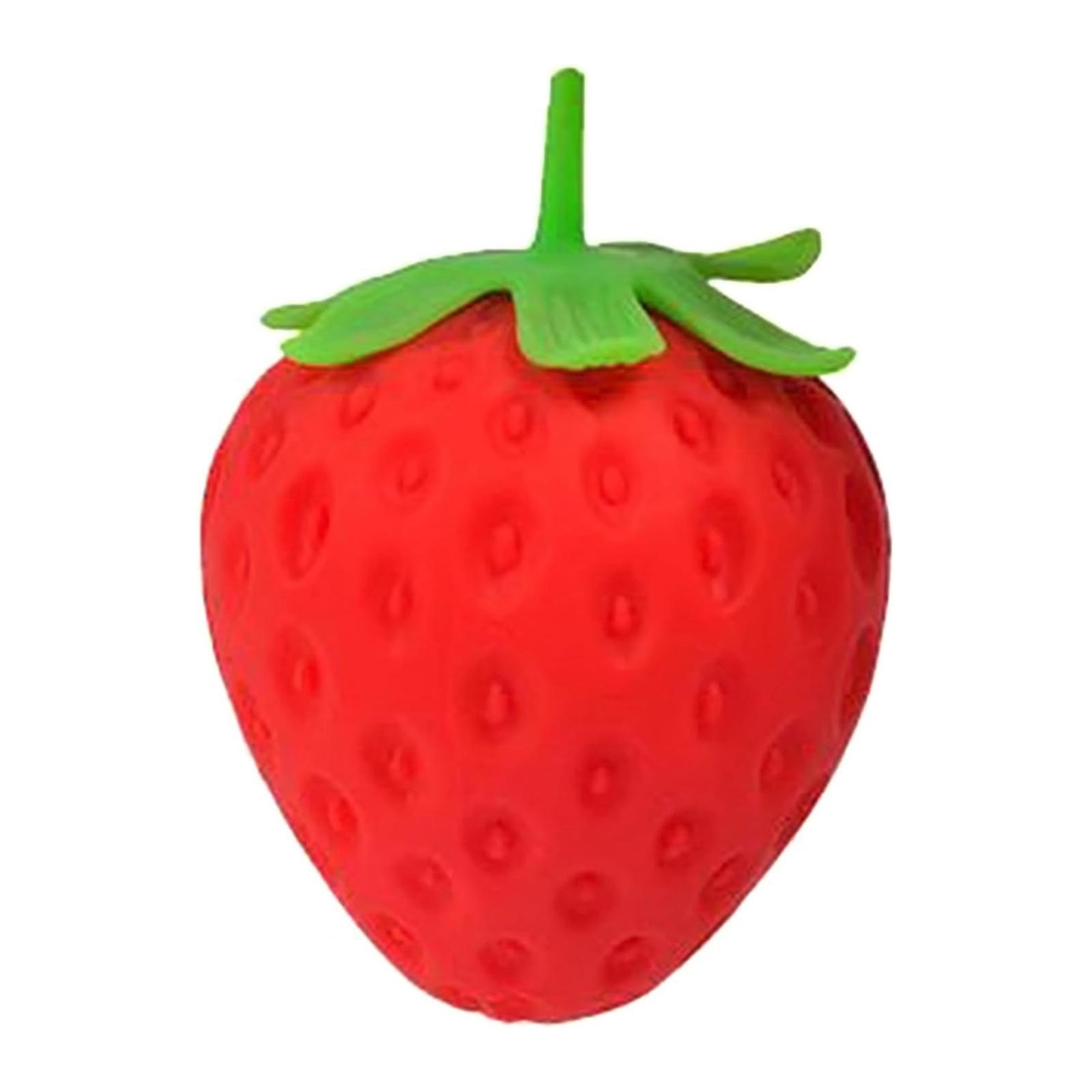 1/2 PCS Anxiety Squishies, Fidget Cube Stress Relief, Squeezable Toy Fruit Ball Realistic Strawberry Model, Party Favor Favor Gifts, Slow Rise Pressure Release Toy Adults And Kids