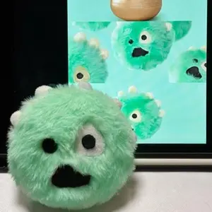 Cortisball plush ball pendant with the same plush, ugly and cute object around, hanging chain, fan bag gift,Martin KONHO JUHOON