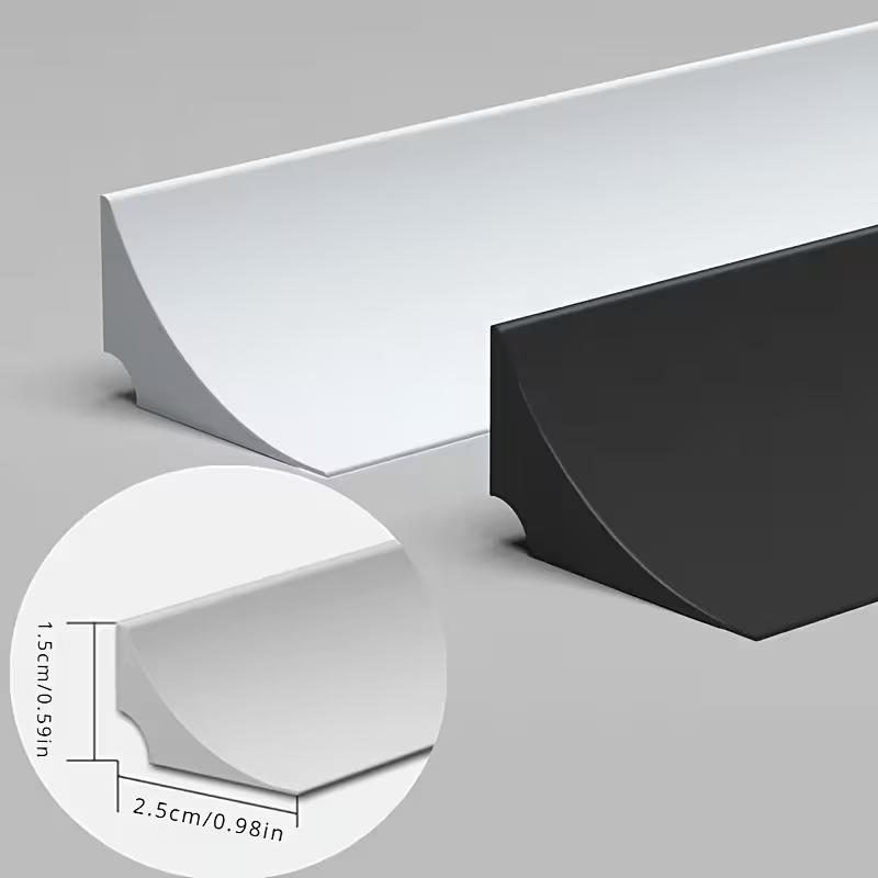 1pc 2meters Self-adhesive notch water stopper, Self-Adhesive Kitchen Countertop Sealing Strip, Sink Edges and Stove Side Gap Strip, Bathroom Washbasin Countertop Strip, for Wet and Dry Area Separation