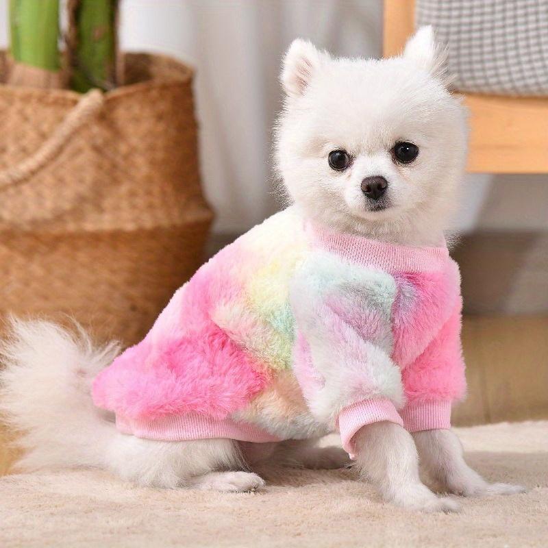Cozy & Chic Mini Dog Fleece Sweater - Easy-Care, Warm Pullover for Toy Breeds, Machine Washable