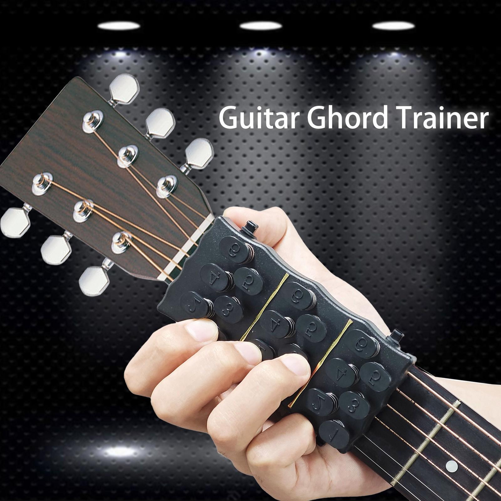 1pc Guitar Chord Assistant, Easy Chord Trainer for Beginners & Finger Injured Players, Reduce Fingertip Pain While Practicing, Free Guitar Chord Chart Included