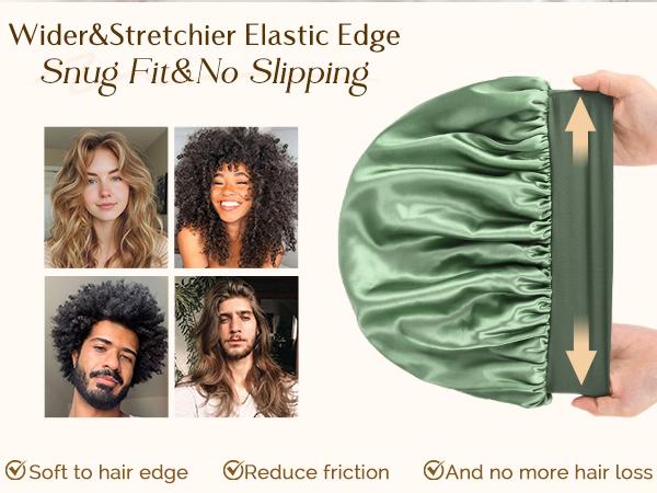 YANIBEST Bonnet for Men Hair Bonnet for Sleeping Double Layer Satin Bonnets for Black Women Curly Hair Braids, men gifts, FathersDayGift, hats men，Haircare bonnetsilk,TikTokShopBlackFriday