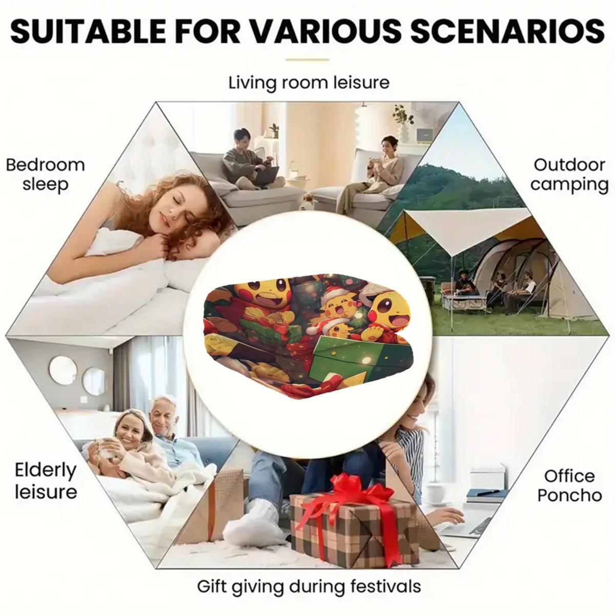 Soft Comfortable Printed Blanket, Office Nap Air Conditioning Blanket, Sofa Blanket, Autumn Winter Car Blanket, Hotel Couch Bed Camping Multi-Purpose Blanket