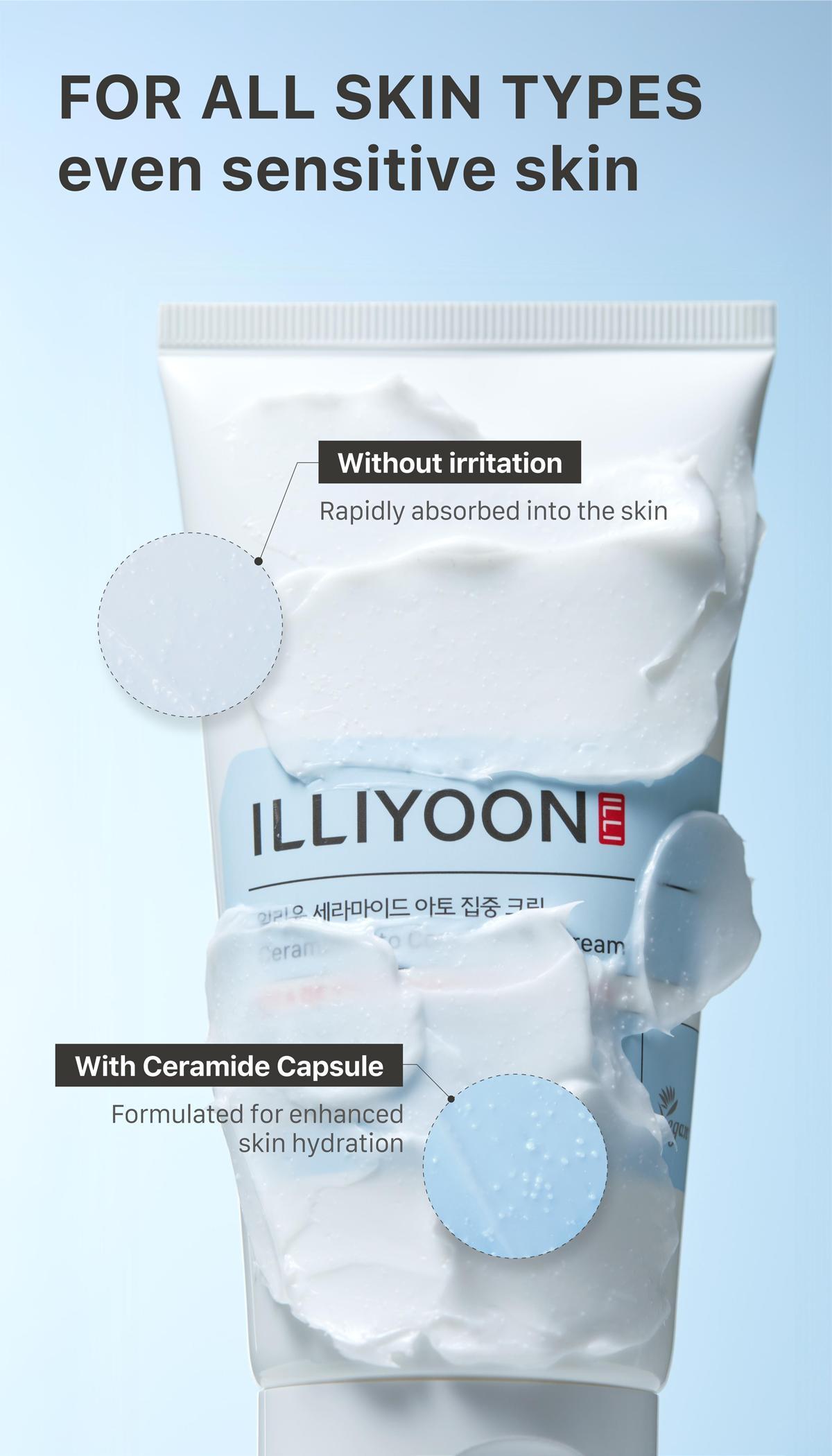 ILLIYOON Ceramide Ato Concentrate Cream | Moisturizer for Dry & Sensitive Skin, 100hr Lasting Hydration, For Face & Body, Gentle for Infants, Moisture Barrier Repair, Vegan Certified, 6.76 fl.oz. ILLIYOON Ceramide Ato Concentrate Cream | Moisturizer for Dry & Sensitive Skin, 100hr Lasting Hydration, For Face & Body, Gentle for Infants, Moisture Barrier Repair, Vegan Certified, 6.76 fl.oz.