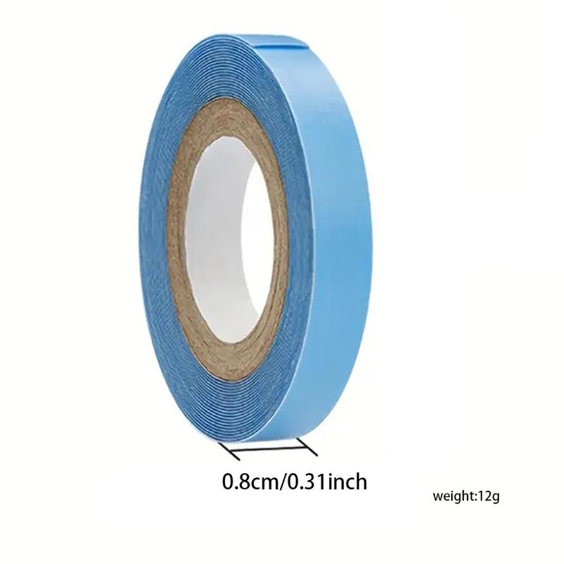 3 Yard 0.8cm Double Sided Wig Tape - Strong Waterproof Adhesive, Transparent, Lace Front Wig Friendly, Easy to Remove, Long-Lasting Hold, Hypoallergenic, Gentle on Skin - Ideal for Wig, Toupee, and Hairpiece Applications