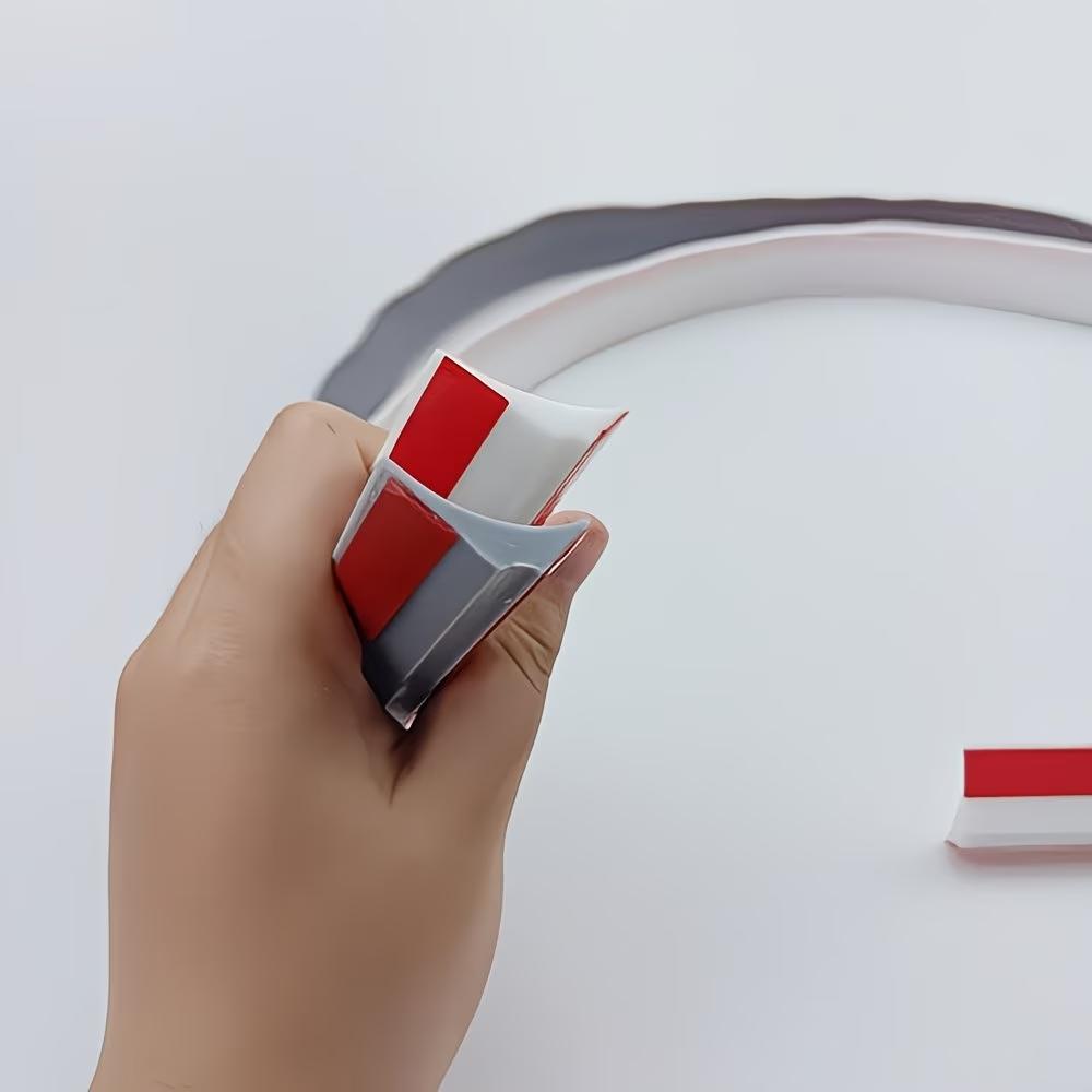 1pc 2meters Self-adhesive notch water stopper, Self-Adhesive Kitchen Countertop Sealing Strip, Sink Edges and Stove Side Gap Strip, Bathroom Washbasin Countertop Strip, for Wet and Dry Area Separation