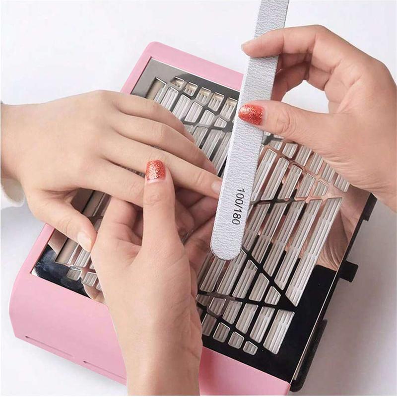 Nail Vacuum Cleaner, Nail Dust Collector with Replaceable Filter, Nail Extractor, Nail Cleaner, Professional Manicure & Pedicure Tool for Home & Salon Use, Diy Nail Art, Nail Supplies Equipment