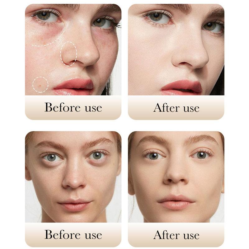 Three-Color Protective Isolation Cream with SPF 50 Coverage, Brightening & Oil-Control Moisturizer for Color Correction, Waterproof & Sweatproof Makeup Base