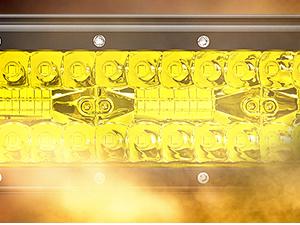 Nilight LED Pods 2Pcs 6.5 Inch 120W Yellow Flood Spot Combo Triple Row Driving Lamp Roof Bumper Off Road LED Work Lights Bar dealsforyoudays