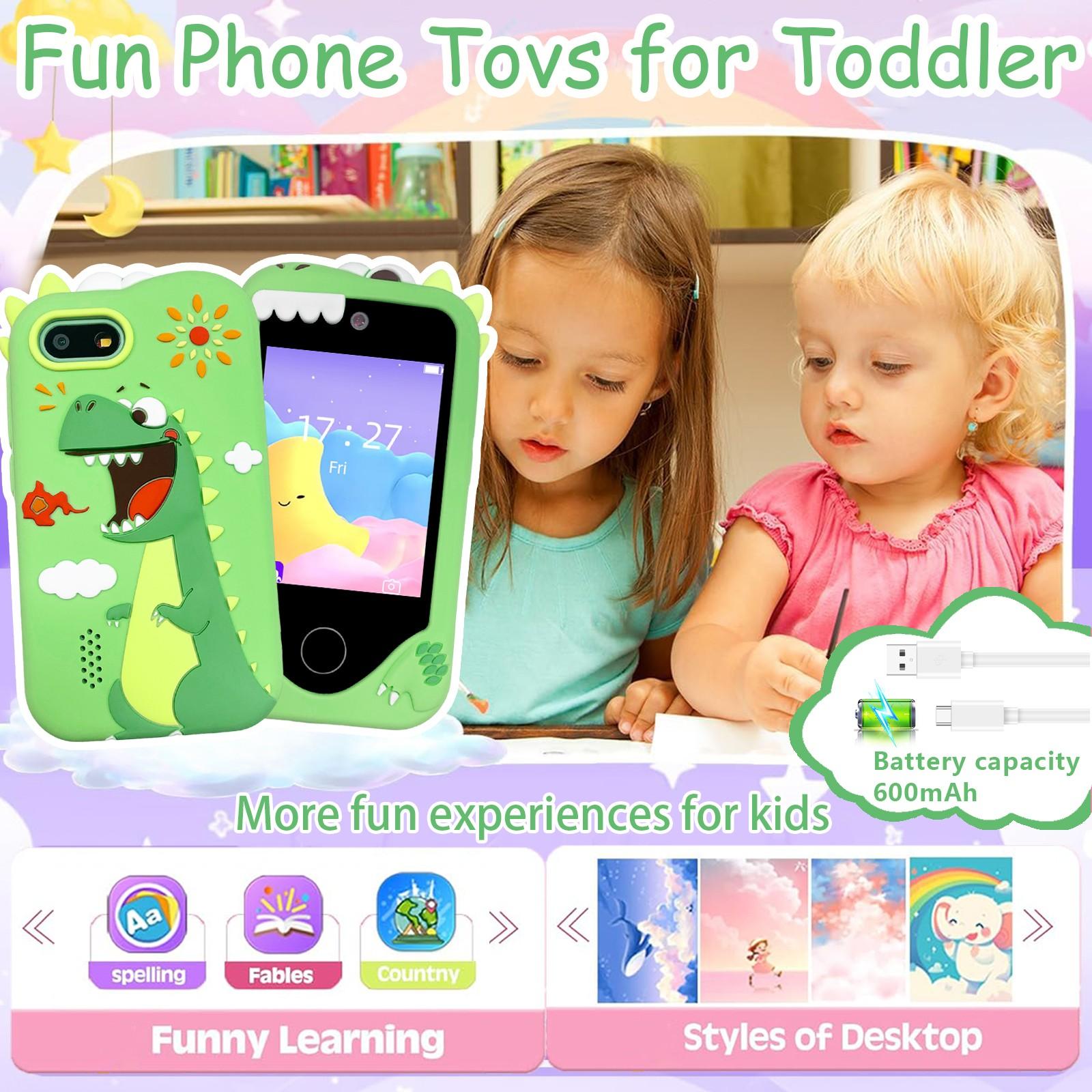 Kids Smart Phone Interesting Learning Toy With Dual Camera HD Touch Screen Music Player And Multiple Game Options Excellent Birthday Gift