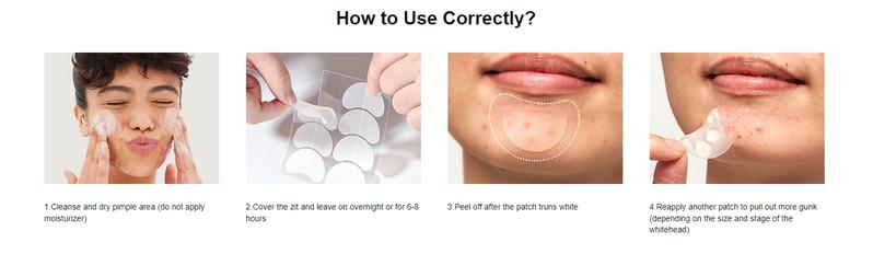 TKTK  Large Pimple Patches for Face(Strip, Contoured, Dot 5 Sizes 300 Count) , Acne Patches 60 x 20 mm, XL Hydrocolloid Bandages for Forehead,Chin,Full Face,Back,Neck and Body Skincare,acne clearing products,pimple patch,TikTokShopLaborDaySale