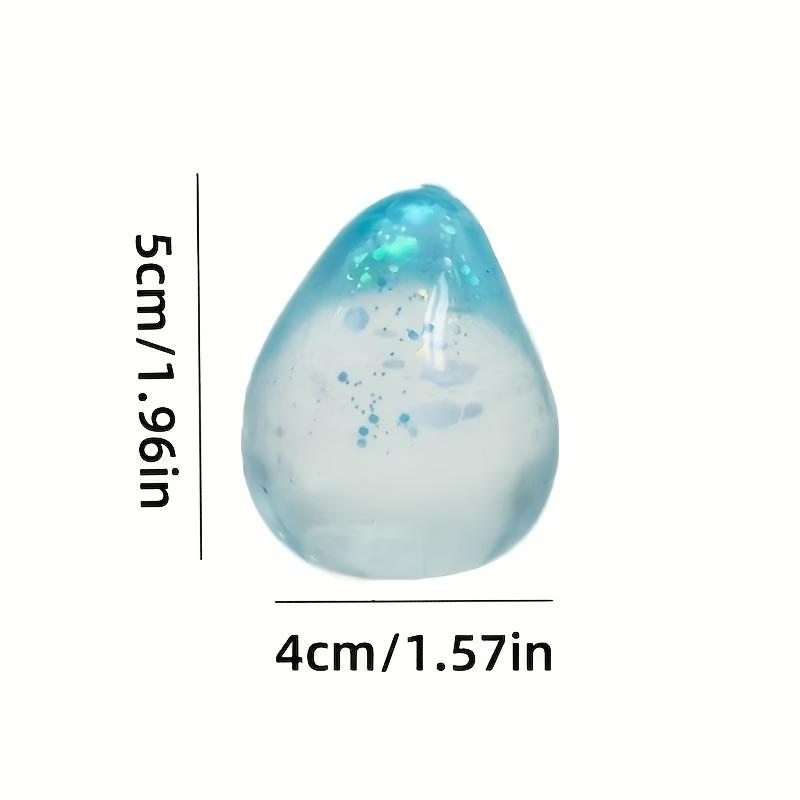 Colorful Crystal Simulated Water-Drop Squishy Toys, Soft & Fun Squeezable Toys, Ideal for Desk Decor & Classroom Rewards, Great Gifts