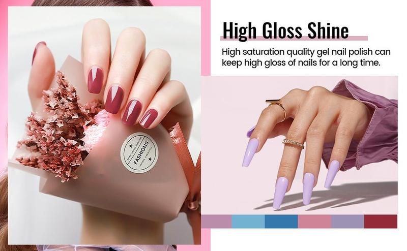 JODSONE Gel Nail Polish Kit with UV Light 32 Colors Gel Polish Nail Kit Soak Off Gel Nail Set Manicure Tools Nail Gel Kit Gifts for Women