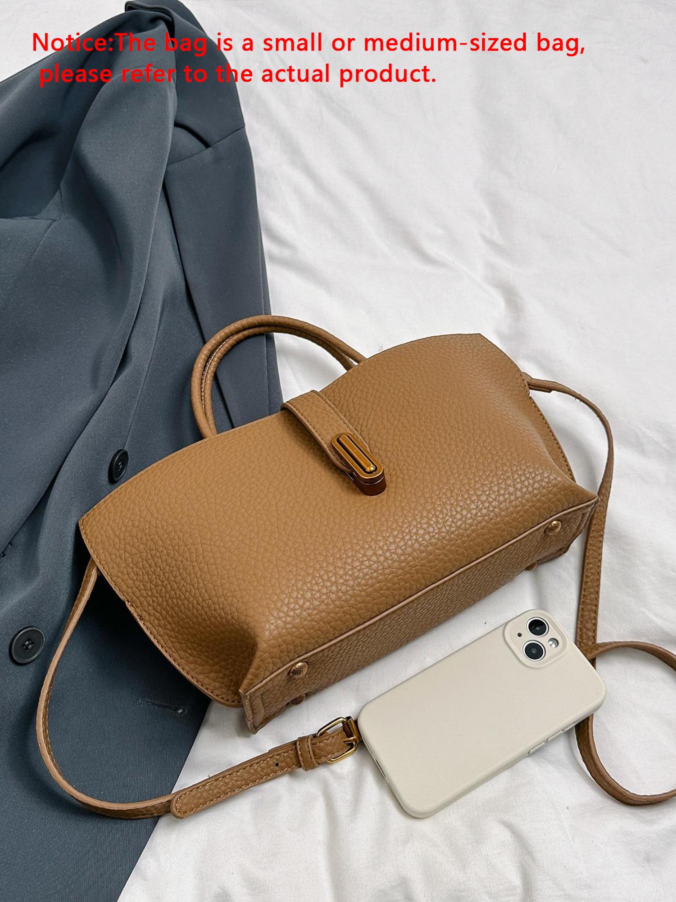 25 fall&winter Women's Elegant Solid Color Handbag, Fashionable Crossbody Bag for Daily Used, Casual Trendy Versatile High-quality Daily Commuting Bag